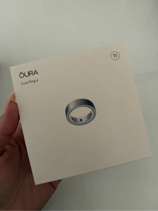 Oura Ring 4 Silver Matte - Size 11