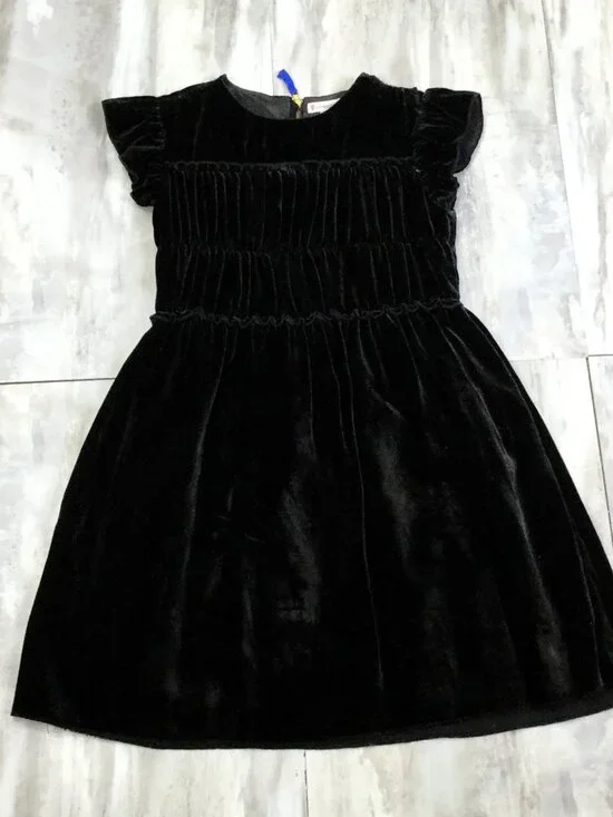 Crewcuts Black Velvet Dress 7