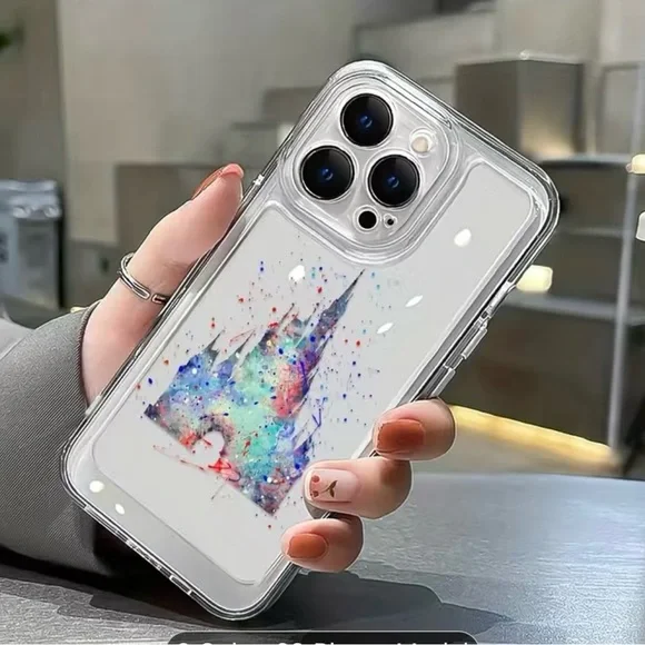 Brand New Disney Castle Transparent Phone Case: IPhone 15 Pro Max