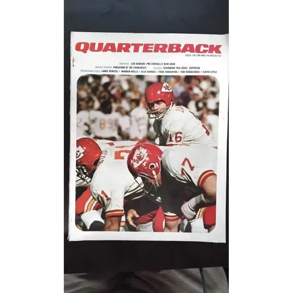 1970 Quarterback Magazine Len Dawson Cover March