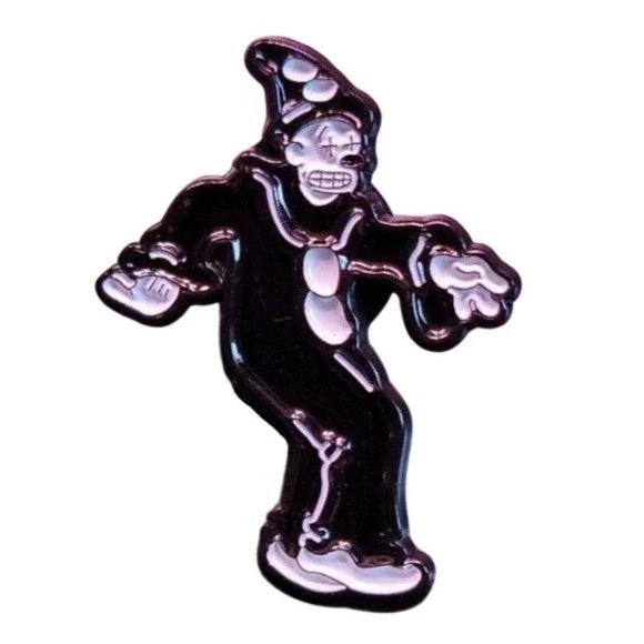 Creepy Vintage‎ Clown Enamel Pin Halloween Costume Accessory Spooky Gift