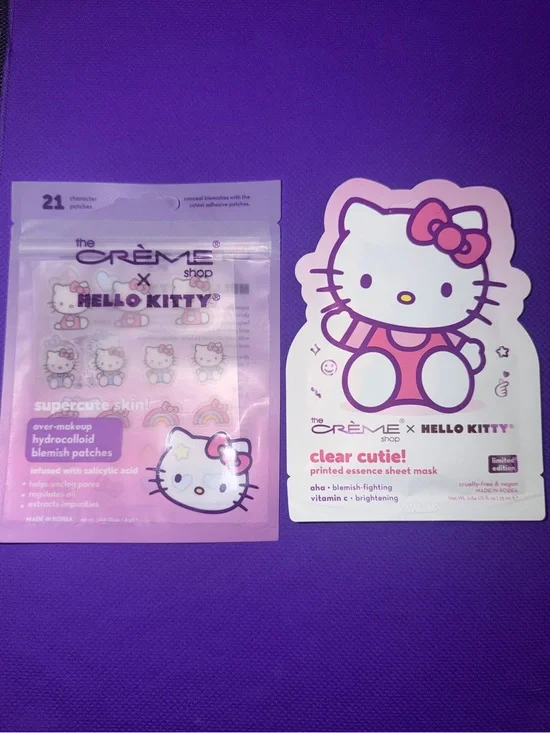 Hello Kitty Pink Clear Cutie Sheet Mask & Blemish Patch Duo