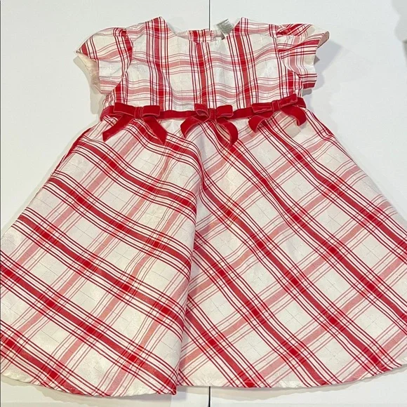 George -‎ Red and White Checkered Dress, silver/red/white