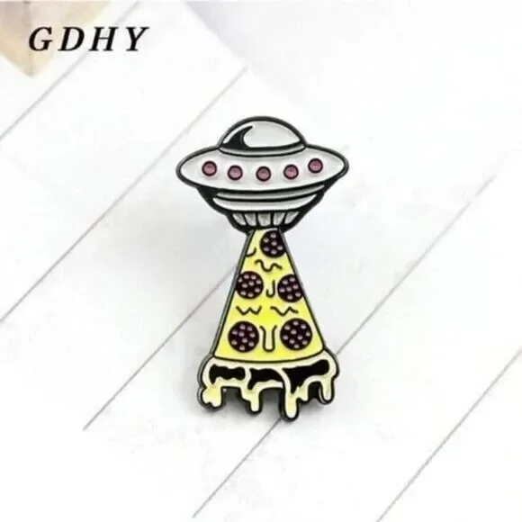 3/20 Spaceship Pizza Enamel Pin