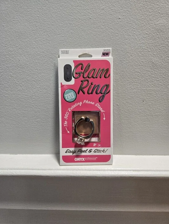 ONYX Glam Ring Phone Ring Stand - Gold