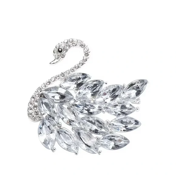 Noble Swan Statement Brooch