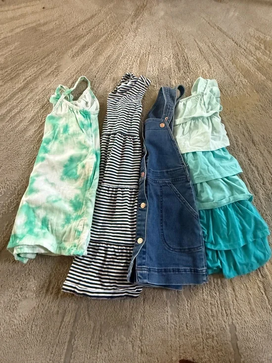 Girls summer clothes dress romper Hannah Andersson twirl stripe tie dye ruffle 6