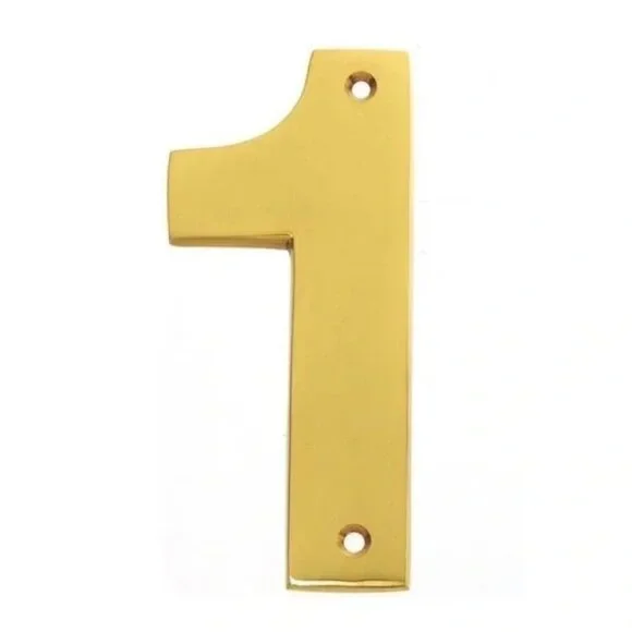 Williams Sonoma Solid Brass House Address Number, #1