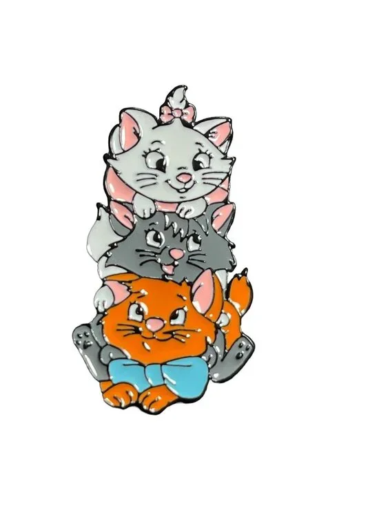 Marie Kitten Lapel Pin Toulouse Berlioz Cat Aristocrat Badge Brooch Jewelry Pin
