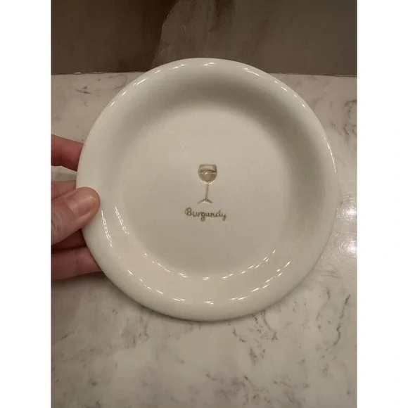 Williams Sonoma Wine Series Burgundy Canapé/Appetizer Replacement Plate 6 1/4
