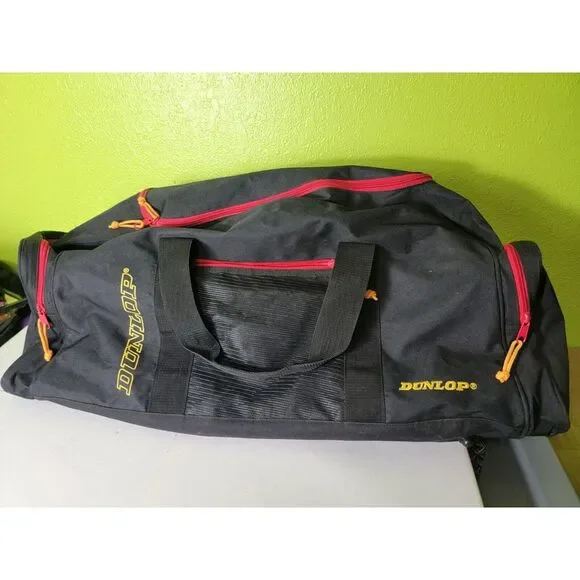 Large Duffle Bag For Men By Dunlop Black Red Yellow Oversized Travel‎ Gym 30