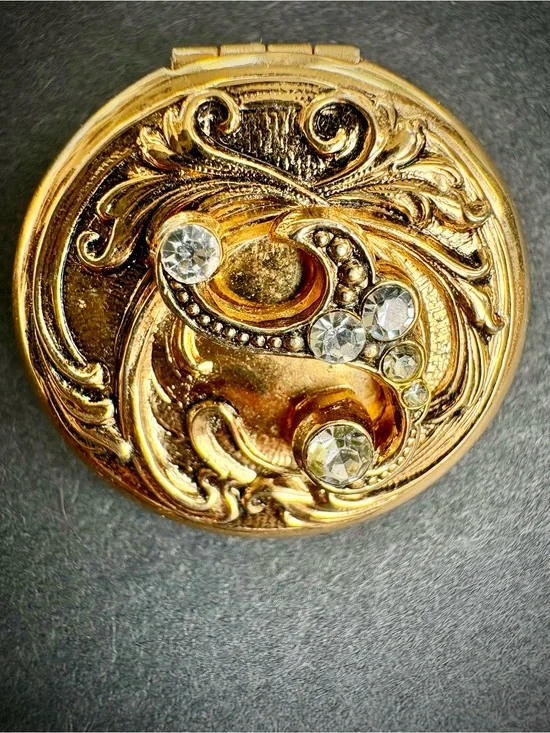 Vintage Art Nouveau Revival “Eternal Question” Locket Brooch