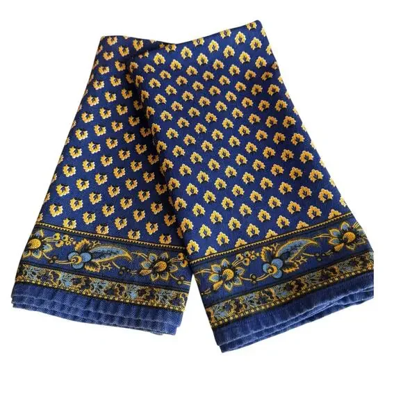 Williams Sonoma Marseille French Provincial Kitchen Towels Blue Yellow