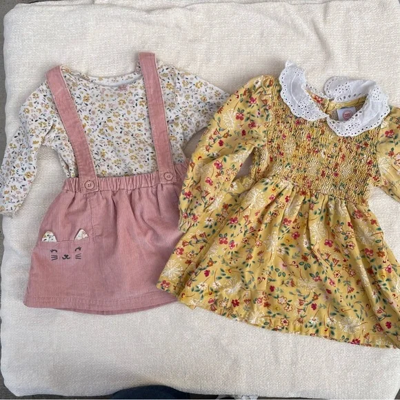 Toddler girl dress set Carter’s Wonder Nation 9m 12m