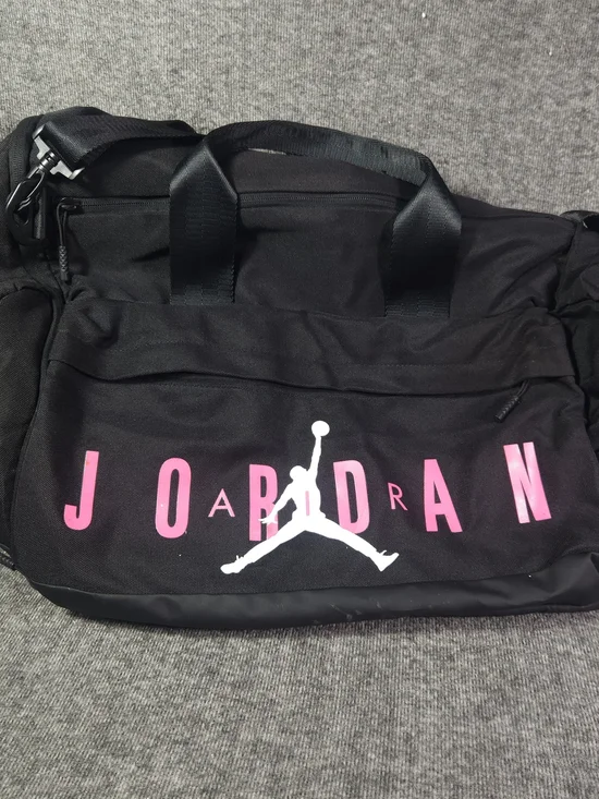 Nike Air Jordan Velocity Duffle Bag RARE Black/Pinksicle 46L Sm0920-H67 Used