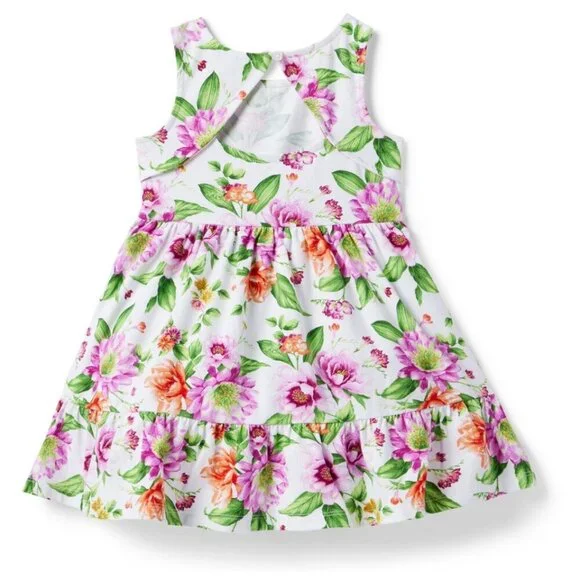 Janie and Jack Pink and White Halter Sundress Little girl size 8 ((C15)