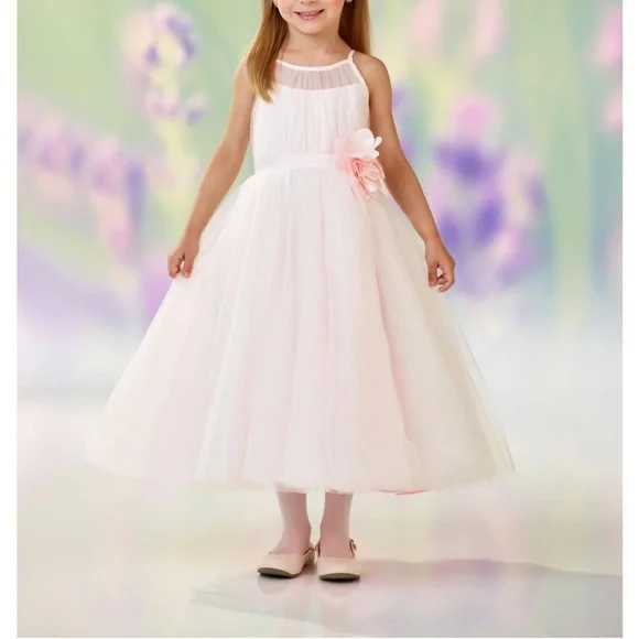 Joan Calabrese from Mon Cheri Girls' 14 Pink Ethereal Dress Flower Girl Glinda