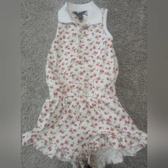 Polo by Ralph Lauren Strawberry Print Romper