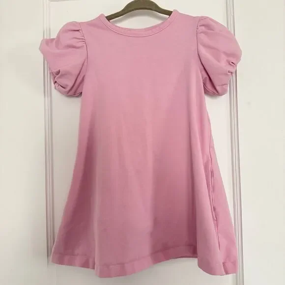 Hanna Andersson Bubble Puff Sleeve Swing Dress 3T 90cm