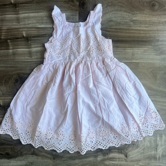 Gap kids Pink bush Eyelet Kids Dress size 4
