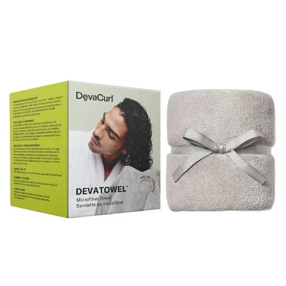 Microfiber Hair Towel Anti-Frizz Fast Dry Large Gray