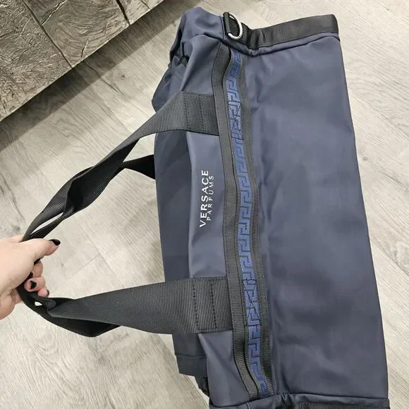 Versace Jeans Collection Blue Duffel Bag