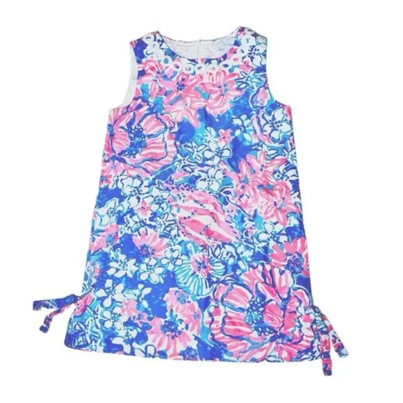 Lilly Pulitzer Little lilly classic shift bay blue pop pop glow size 10