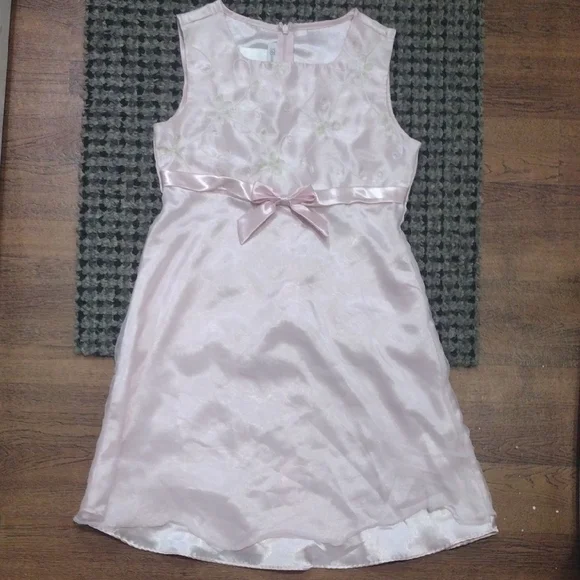 Bonnie Jean Cream Sleeveless Babydoll Dress for Weddings​