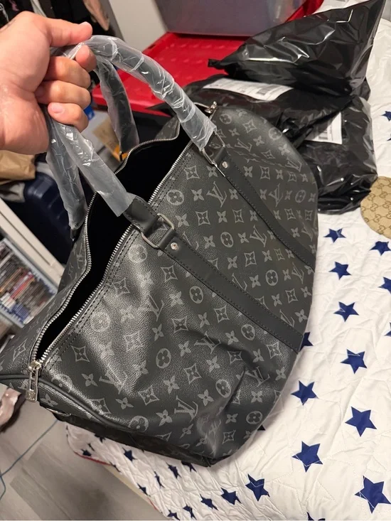 Monogram Eclipse Travel Duffle - Black