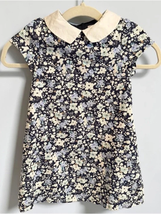Trotters London Confiture Floral Corduroy Dress 5Y Like New
