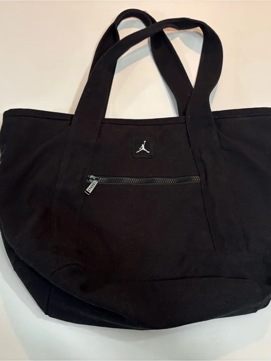 Unisex Jordan Jumpman Black Canvas Duffel-Style Tote