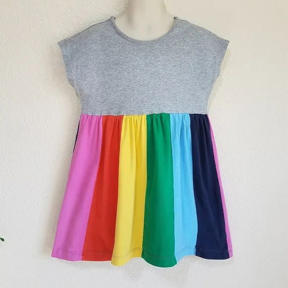 Hanna Andersson Girl's Rainbow Swing Dress