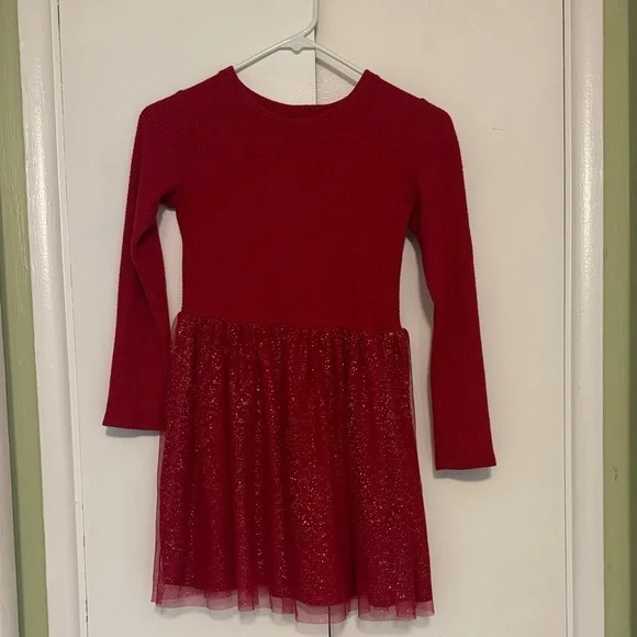 Cat & Jack Vibrant Red Knit Top