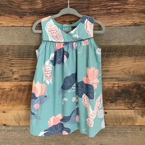Baby girls Tea Collection printed empire waist dress, size 18-24 months