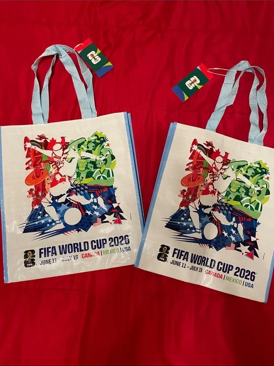 NWT FIFA World Cup Recycled Tote bag - $25 each