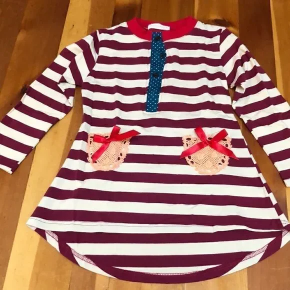 Fancaiwindmill girl's striped dress