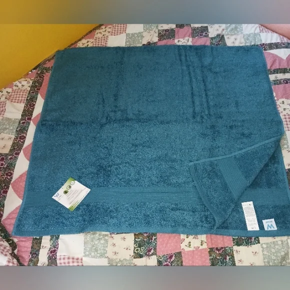 W Home Bamboo Spa Oversized Bath Towel/Sheet Teal