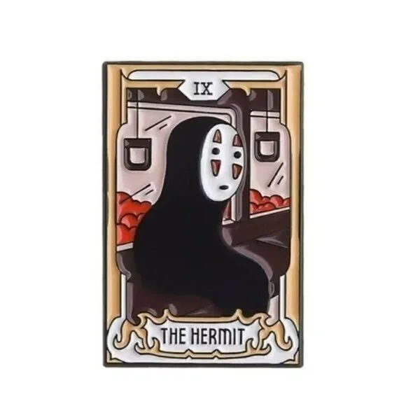 3/20 Spirited Away The Hermit Tarot Card Enamel Pin