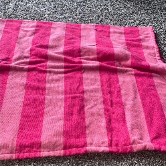 Pink Striped Bath Towel