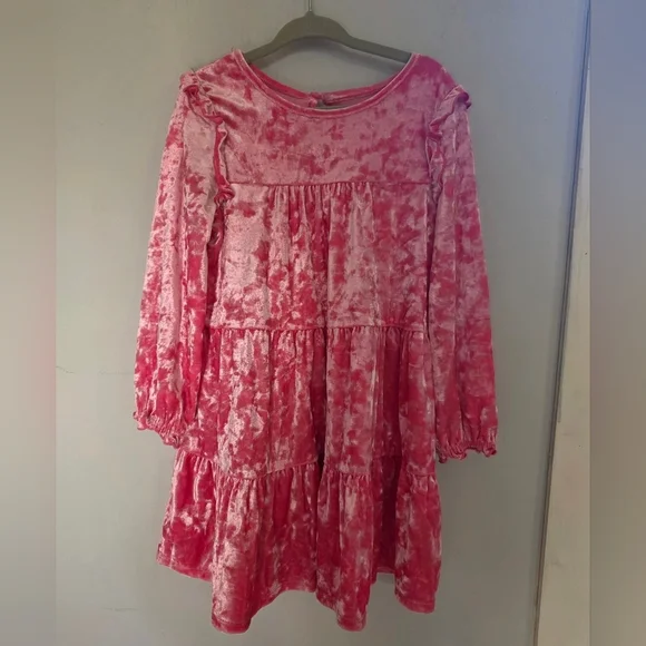 Cat & Jack Pink Velvet Dress