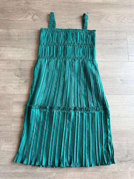 NWT Sea New York - Nomi Solid Sleeveless Dress - Green - size 14Y