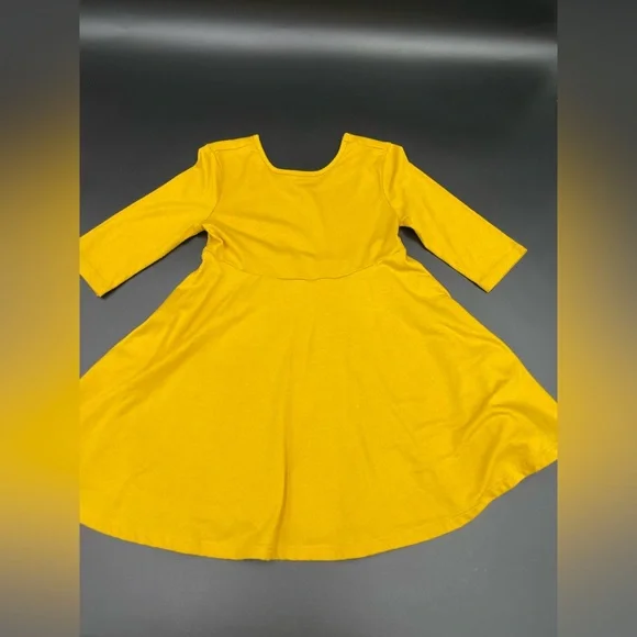 Old Navy 3T girls mustard yellow flow dress