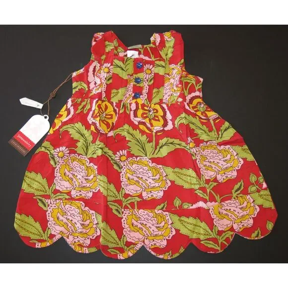 NEW Matilda Jane girls dress 2 2T Serendipity Lottery Loretta bubblegum red pink