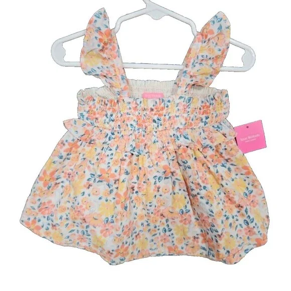 Isaac Mizrahi Girl's Dress Baby Girls 6-9 Month Floral Print Dress