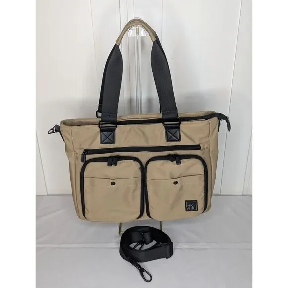 HKWP Tan and Black Carryon Laptop Bag 18 wide Travel Bag