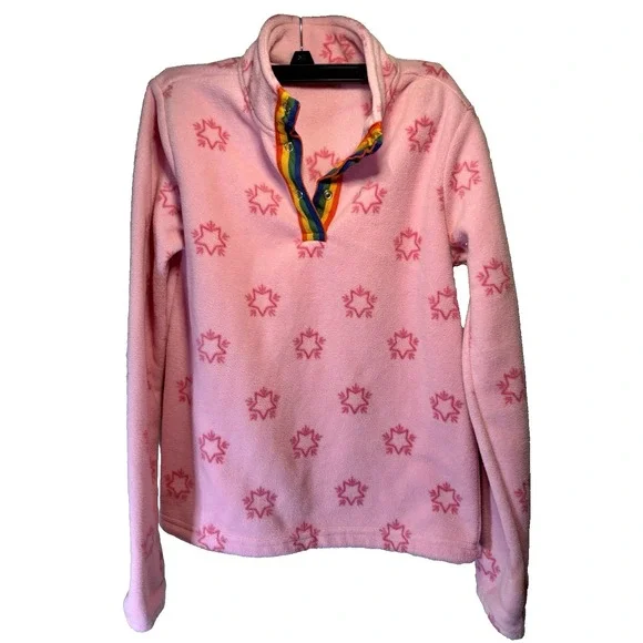 United colors of beneton  fleece pullover Pink Stars  Extra‎ Large