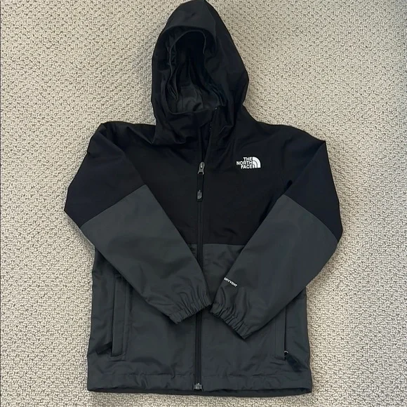 The North Face Black and Dark Gray Hooded Jacket