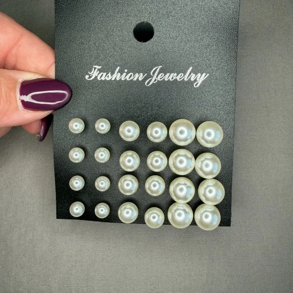 Fashion Jewelry Pearl‎ Earrings Set