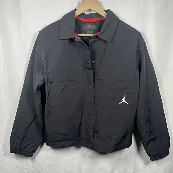 Air Jordan jumpman jacket girls size XL NWT black red water resistant