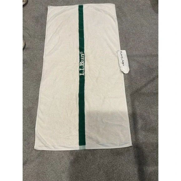 Vintage Bath Beach Towel LL BEAN Cotton Made In USA